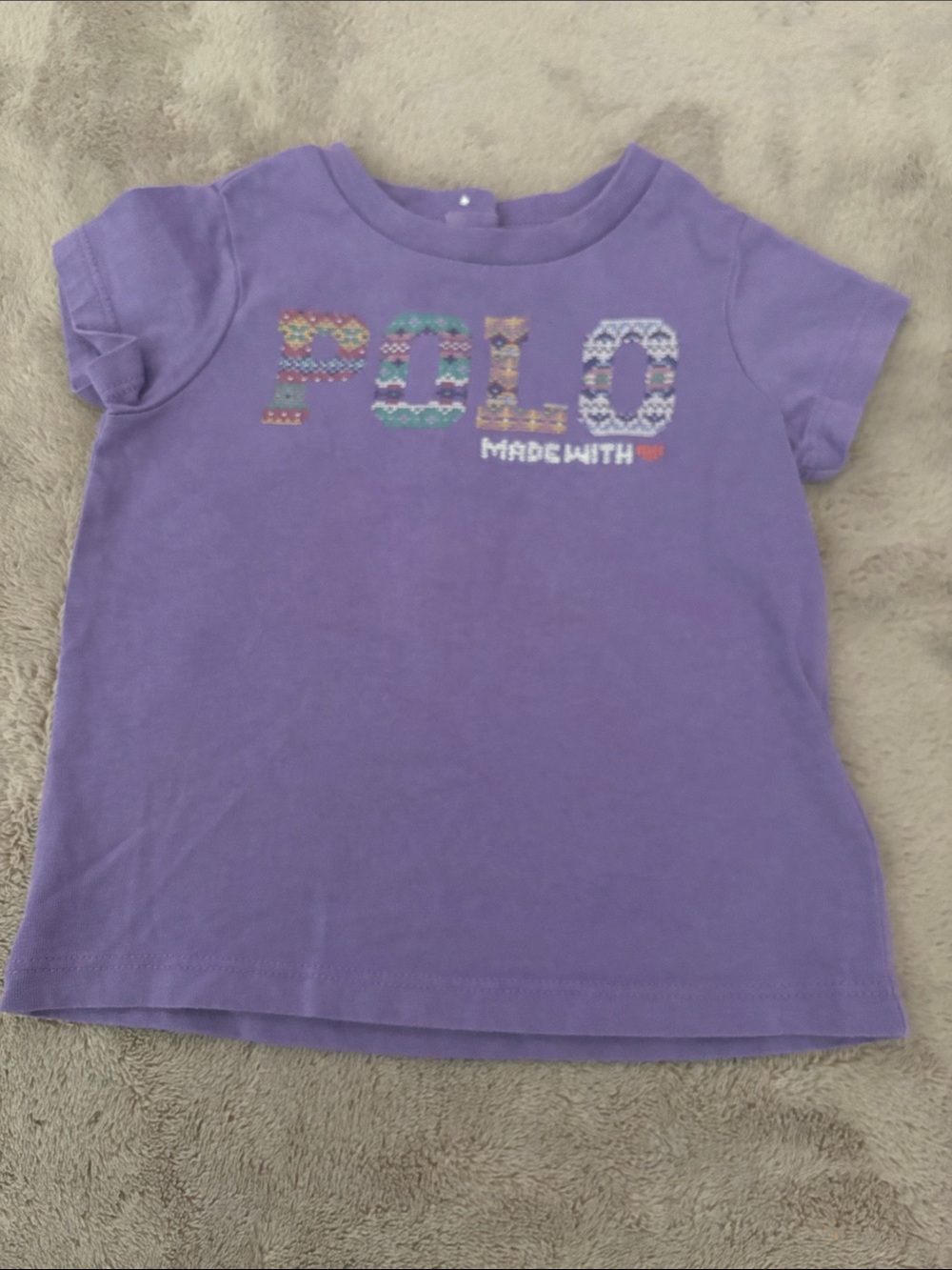 Polo by Ralph Lauren Purple Short Sleeve Logo Tee